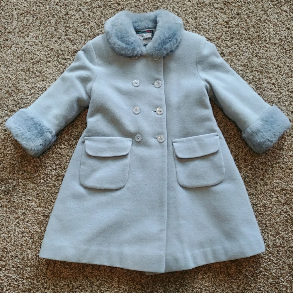 Light gray rothschild peacoat for girls